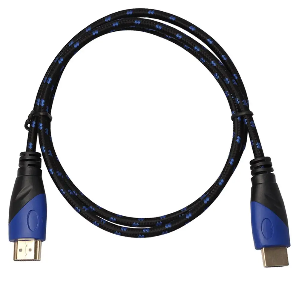 Позолоченный hdmi кабель HD видео аудио Двойной режим красный и черный сеть синий 1