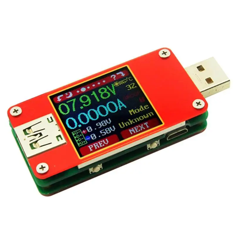

UT25 for APP USB 2.0 Type-C LCD Voltmeter Ammeter Voltage Current Meter Battery Charge Measure Cable Resistance Tester Tools
