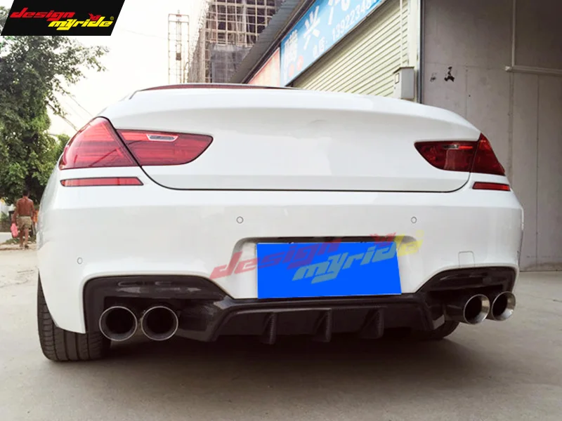 F06 диффузор для губ M6 Стиль карбон BMW F12 M Sport задний бампер 640i 640d 650i 650d 2012