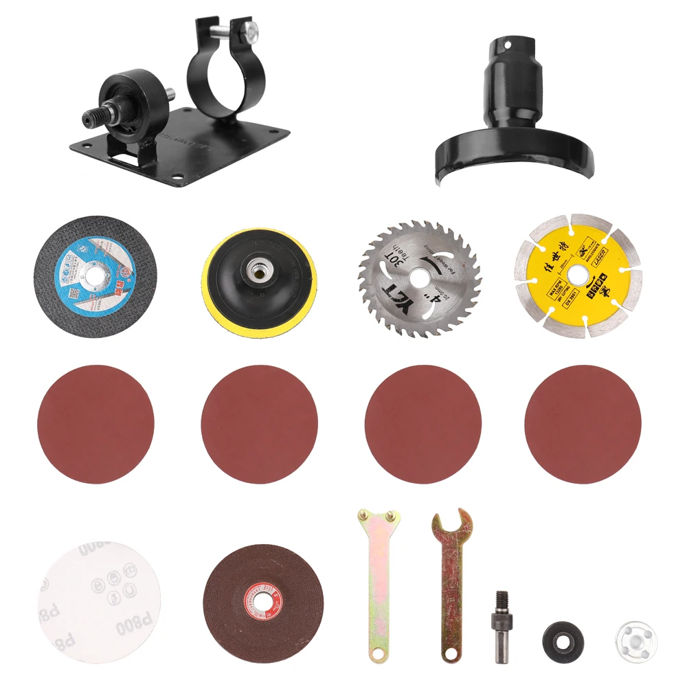 

Electric Drill Conversion Kit Standard Cutting Seat and Protective Cover Set for Angle Grinder
