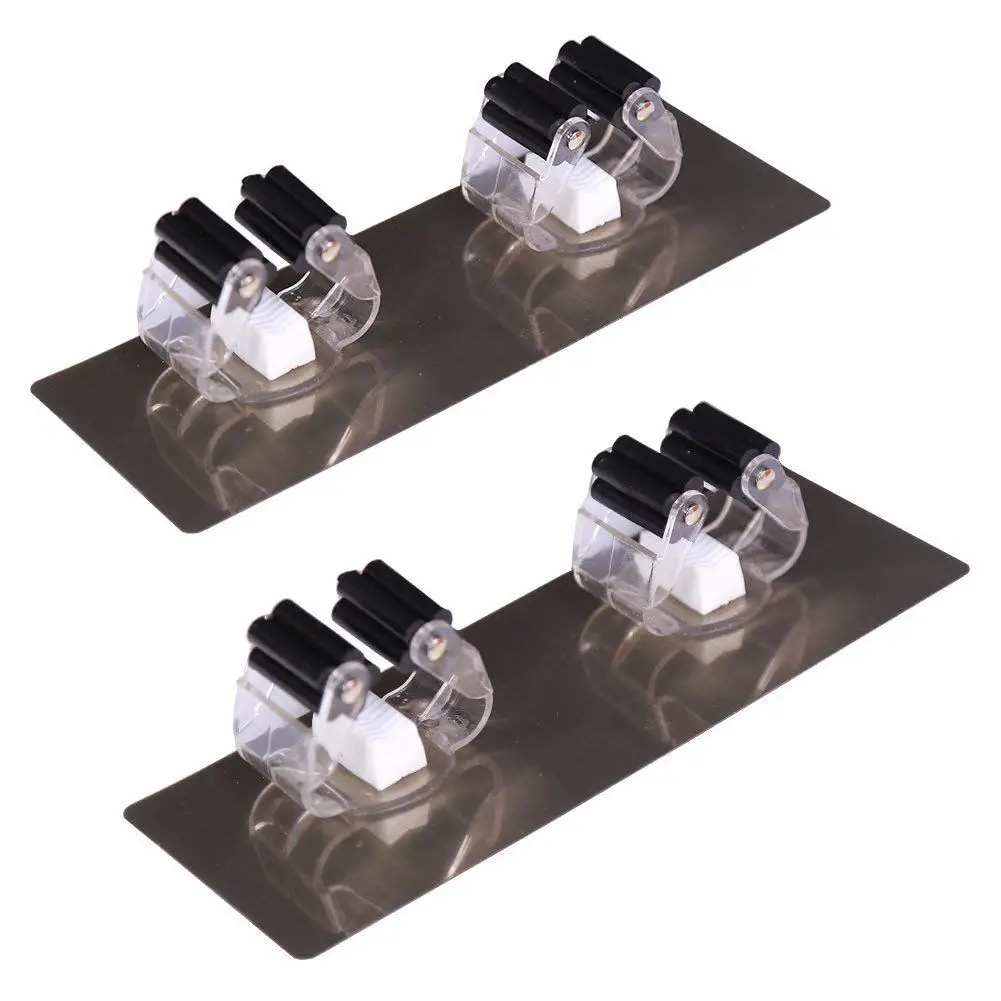 

Mop broom wall-mounted gripper self-adhesive non-slip kitchen bathroom garden sports equipment garage storage system