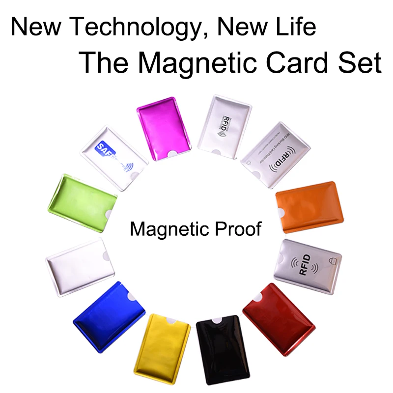 

5Pcs/Set RFID Shielded Sleeve Card 13.56mhz IC RFID Card Blocking Protection NFC Security Card Prevent Unauthorized Scanning