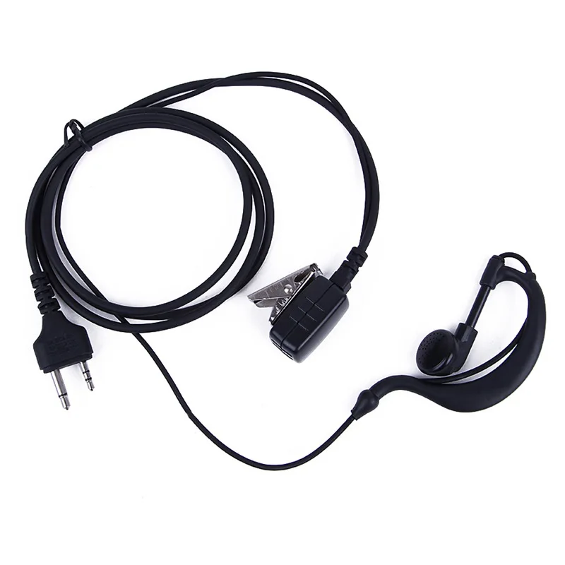 

2 Pin PTT Ear Hook Earpiece Earphone MIC For MIDLAND Walkie Talkie G6/G7/G8/G9 GXT550 GXT650 LXT80, LXT110, LXT112 CB Radio