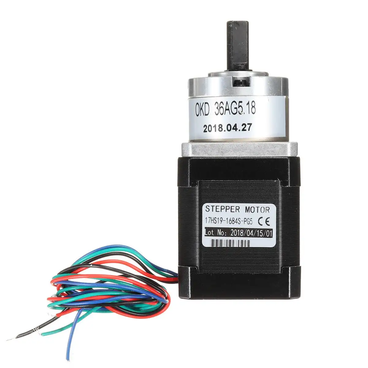 

5:1 Planetary Gearbox High Torque Nema17 Stepper Motor Gear Ratio 5:1 Planetary Gearbox 1.68A DIY 3D Printer Motor With Cable
