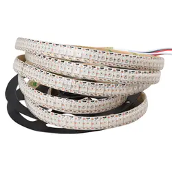 2 м 144 светодиодный s/M светодиодная полоса с адресом SK6812 свет; 144 пикс./м 5050 SMD RGB светодиодный гибкие светодиодные ленты, вход DC5V; белый PCB;