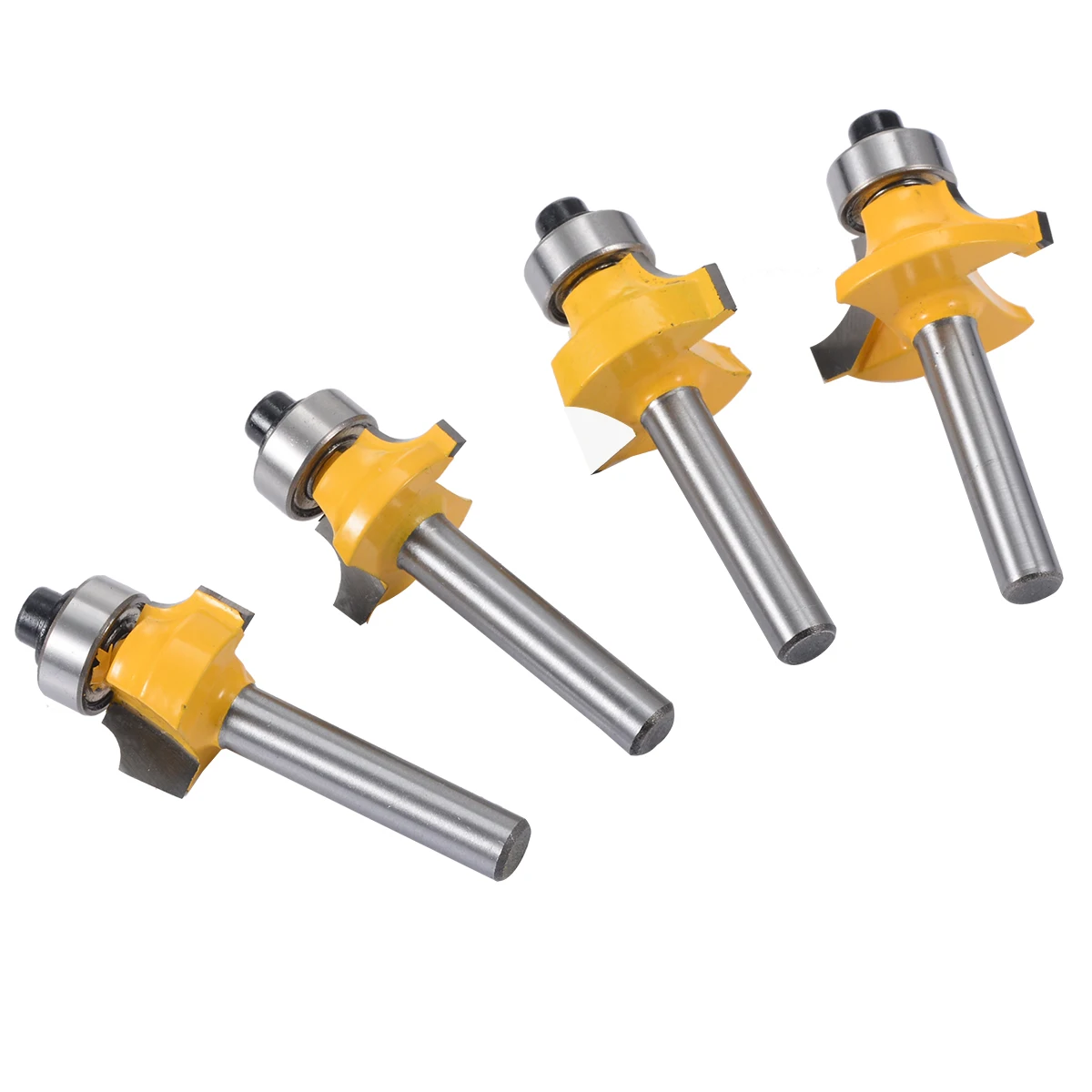 4 шт. Набор бит с круглым хвостовиком 1/4 &quot радиус 1/2&quot 3/8 &quot1/4&quot 1/8 &quotдля Wooworking