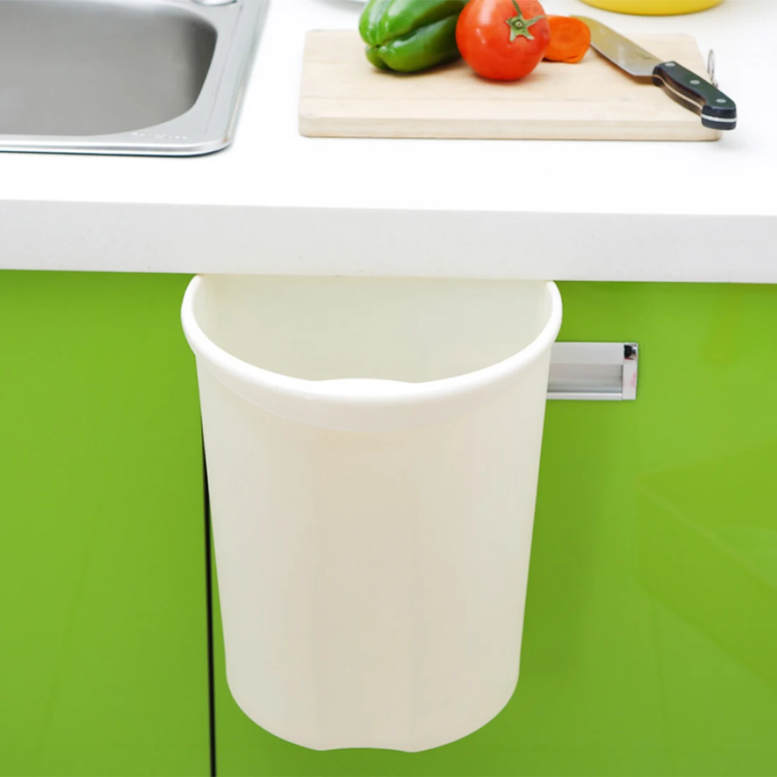 Kitchen Cupboard Back Garbage Bin Door Storage Hanging Type