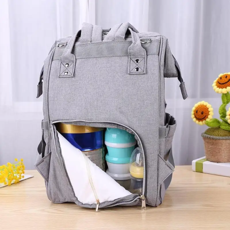 Новейшая сумка для детских подгузников с USB интерфейсом водонепроницаемые Рюкзаки для мам большая емкость USB сумка для подгузников для мам