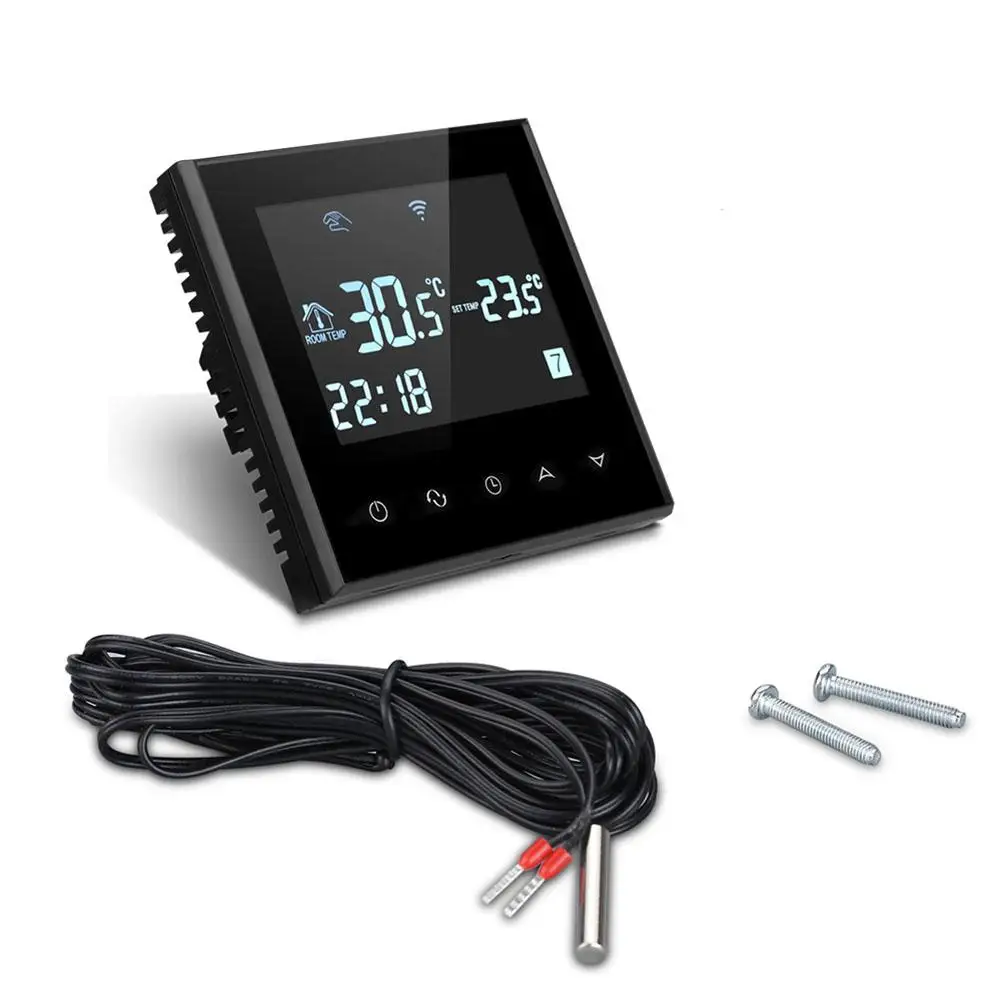 

Smart Wifi Thermostat Programmable Touchscreen Temperature Controller for Electric Heating