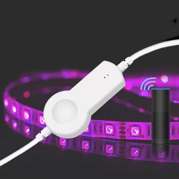

CLAITE DC12V 4 Pin Smart Wifi LED Controller for RGB Strip Light Work With Amazon Alexa Voice