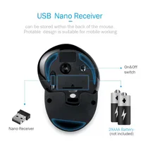 מחשב נייד Delux M618GX ארגונומי האנכי Wireless Mouse 6 לחצנים 1600DPI עכבר אופטי עם 3 צבעי הסיליקון גומי Case עבור מחשב נייד (5)