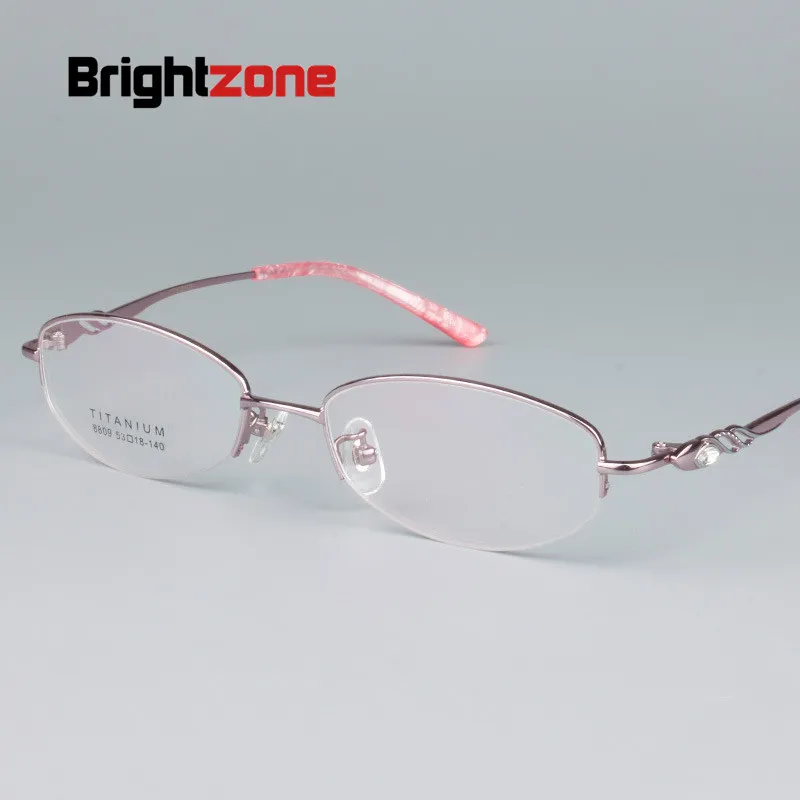 Brightozne 2020 чистый титан близорукость Удобная половинная оправа винтажные