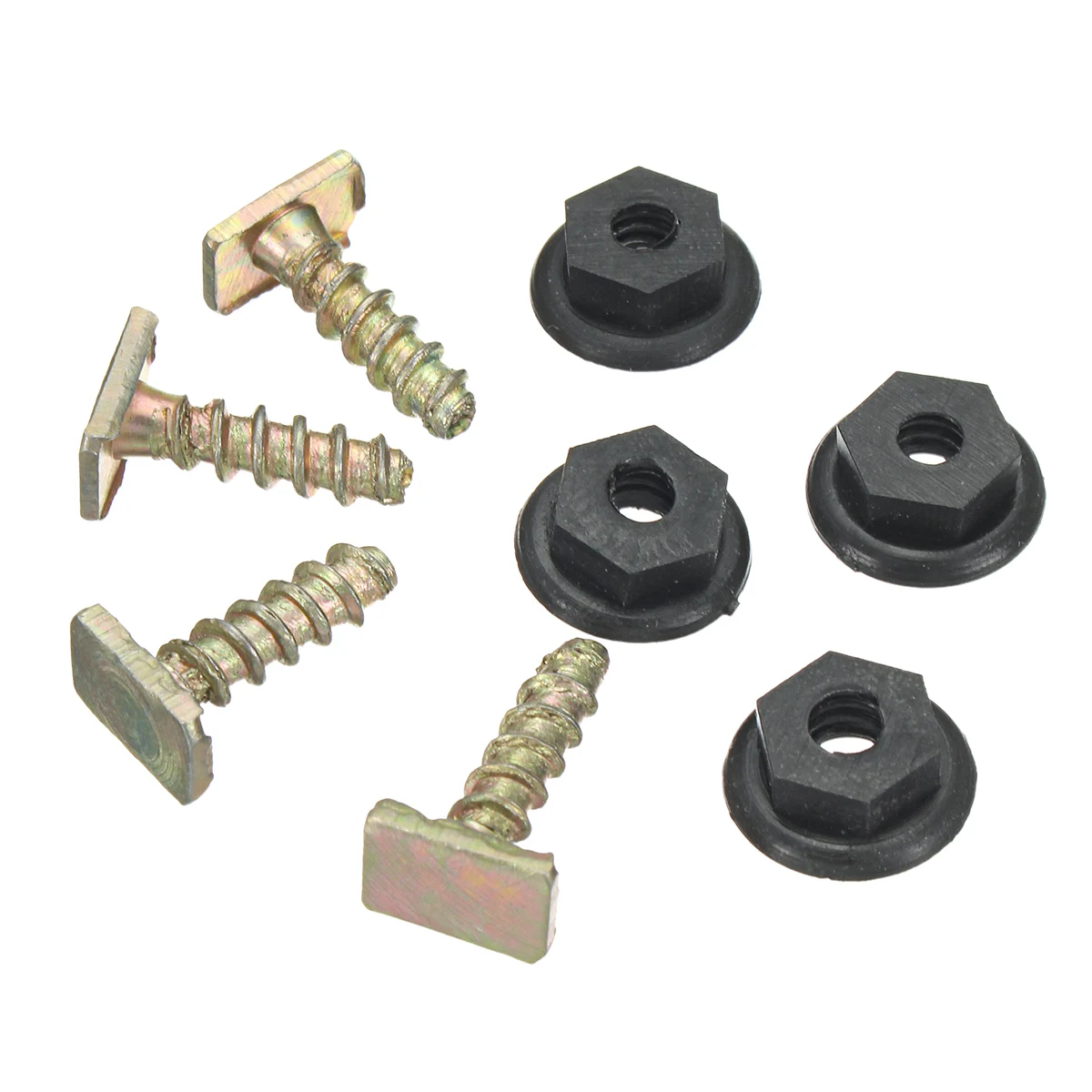 

8Pcs Wheel Arch Trim Fasteners 4Pcs Metal Screws + 4Pcs Plastic Nuts For Vauxhall Corsa C Combo Auto Fastener & Clip 12290