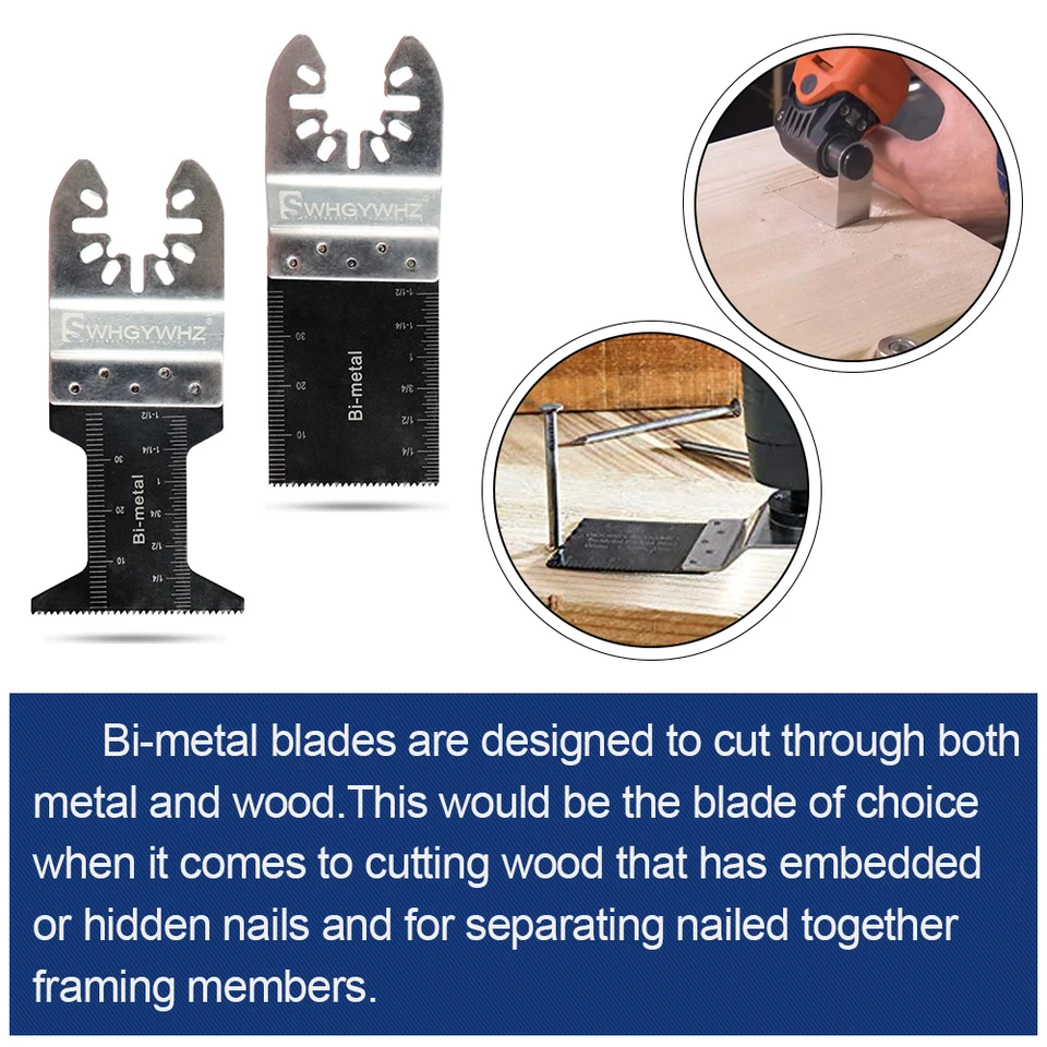 4pcs//set Oscillating MultiTool Saw Blade for Renovator Power Tools Cutting L/&6