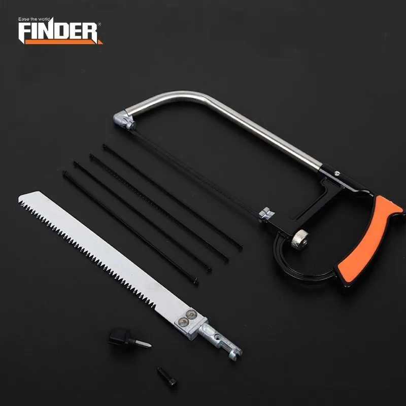 

FINDER Mini Multi-Function Magic Saw Set Portable Adjustable Woodworking Hand Hacksaw Detachable Hack Metal Wood Cutter Tool