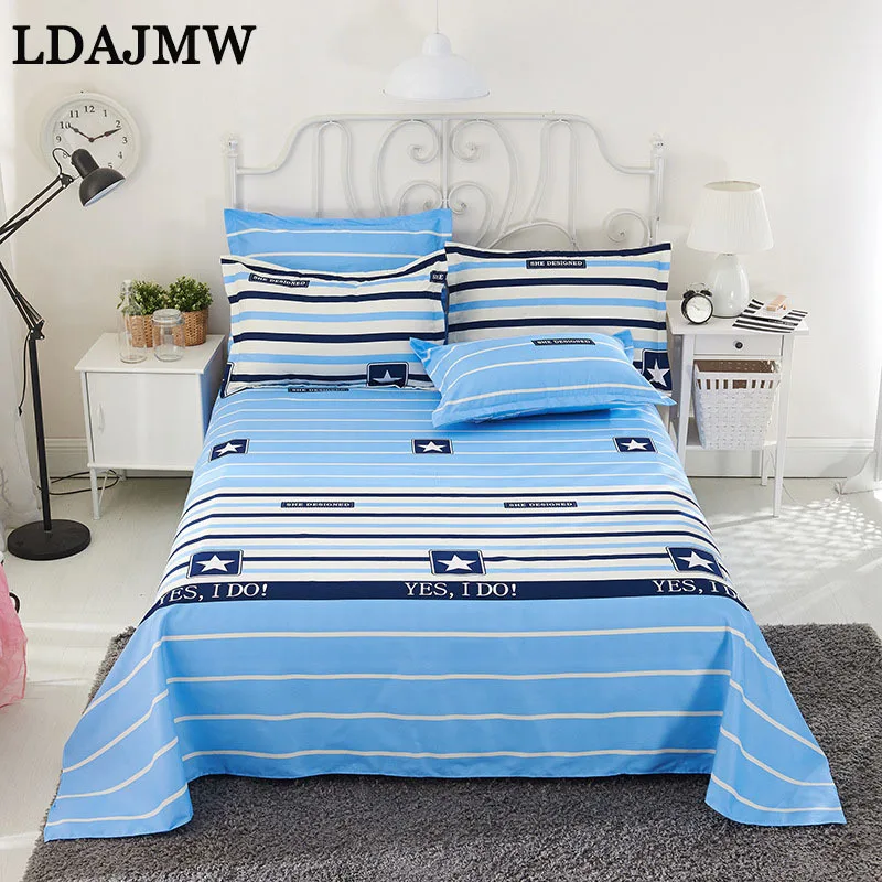 

LADJMW Dormitory Single And Double Mattress Printed Bed Cover Earthing Sheet Bedspread