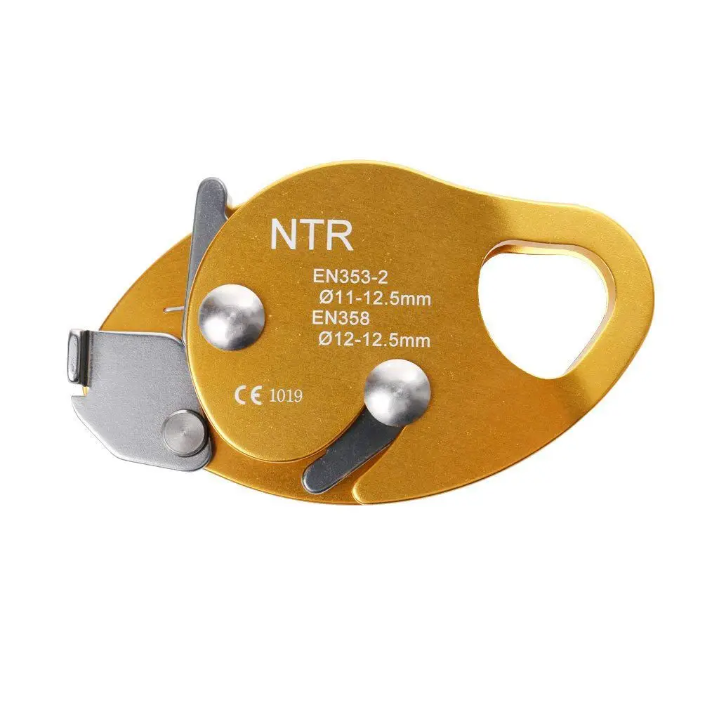 

DSGS NTR 15KN Climbing Blocker Carabiner Rope Outdoor Sport Equipment-Gold