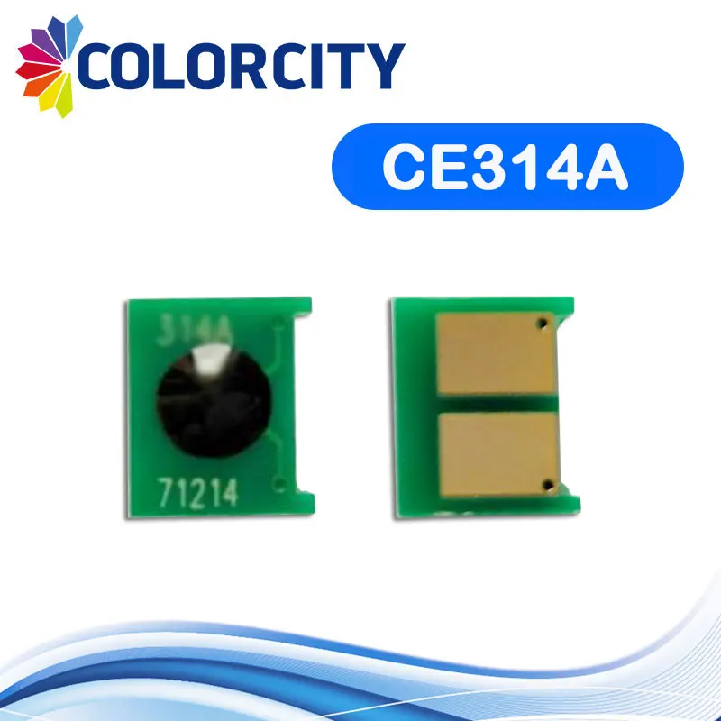 

5pcs compatible drum unit chip CE314A 14A 314A for HP color laserJet CP 1025 CP1025 CP1025nw Pro 100 MFP M175 M275 M175a printer