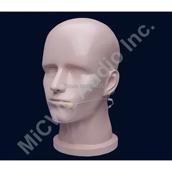 

Beige Omnidirectional Wireless Headset Head worn Microphone Mics for AKG Samson Gemini 3-Pin XLR mini Radio Mics System