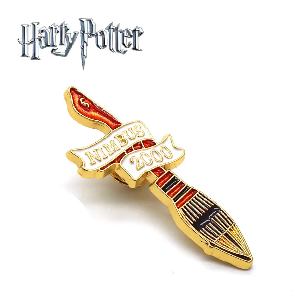 

OHCOMICS Harri Potter HP Hogwarts Gryffindor Nimbus 2000 Harry Metal Enamel Badge Pin Brooch Chestpin Costume Pins Gift