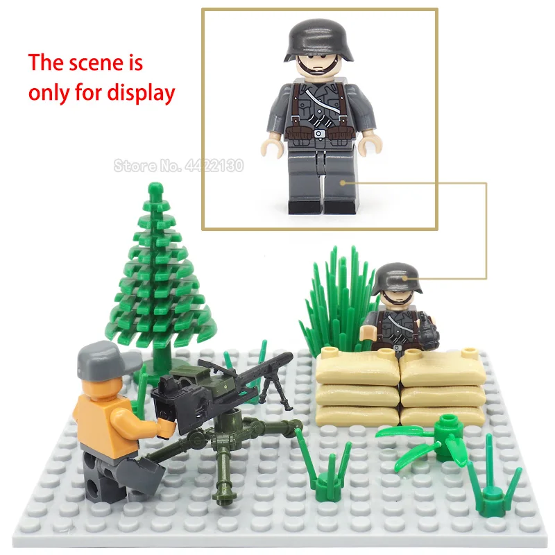 

Military Building Blocks Army Figures Match Germany Model Mini Weapons Education Toy Gift With Legoinglys Diy ww2