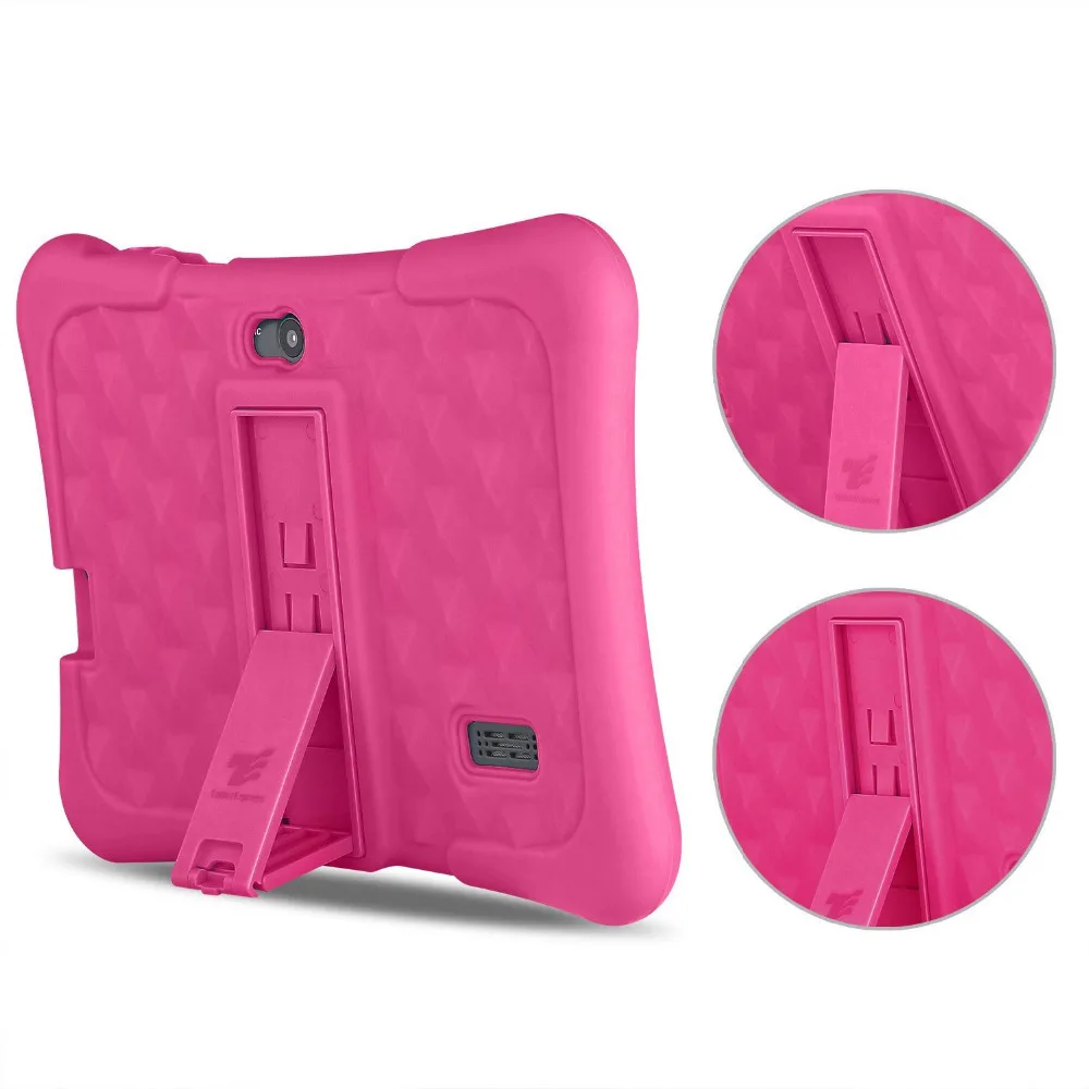 Billig Drachen Touch Y88X Plus 7 zoll tablet Google Android 7.1 Kinder Tablet Quad Core 1 GB 8 GB + Tablet fall + Screen Protector für Kinder