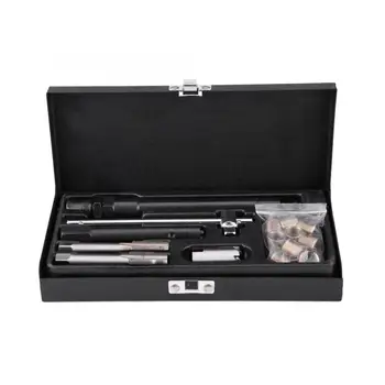 

25 Pcs Car Spark Plug M14*1.25 Tap Screw Thread Tools Repair Kit with Case High speed steel for fix Deep Plug Configuration