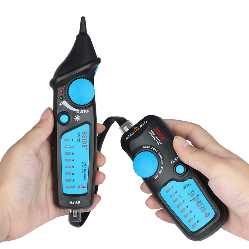 

BSIDE FWT81 RJ11 RJ45 Network Cable Line Finder Tracer Tester Detector Line Finder Telephone Wire Tracker Network Analyzers