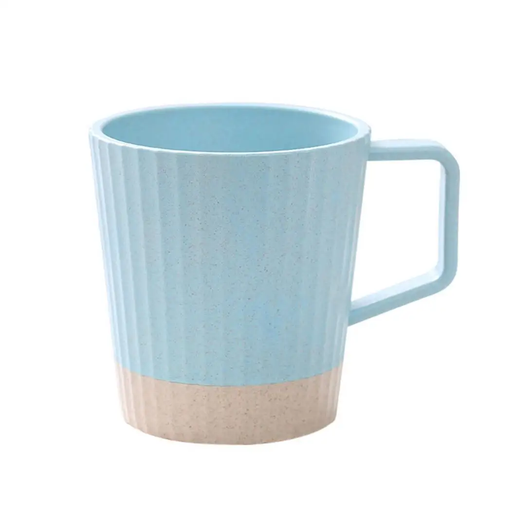 

New Office Home Patchwork Round Mug Gift Water Cup Tea Coffee Mug Blue, Green, Light blue, Pink
