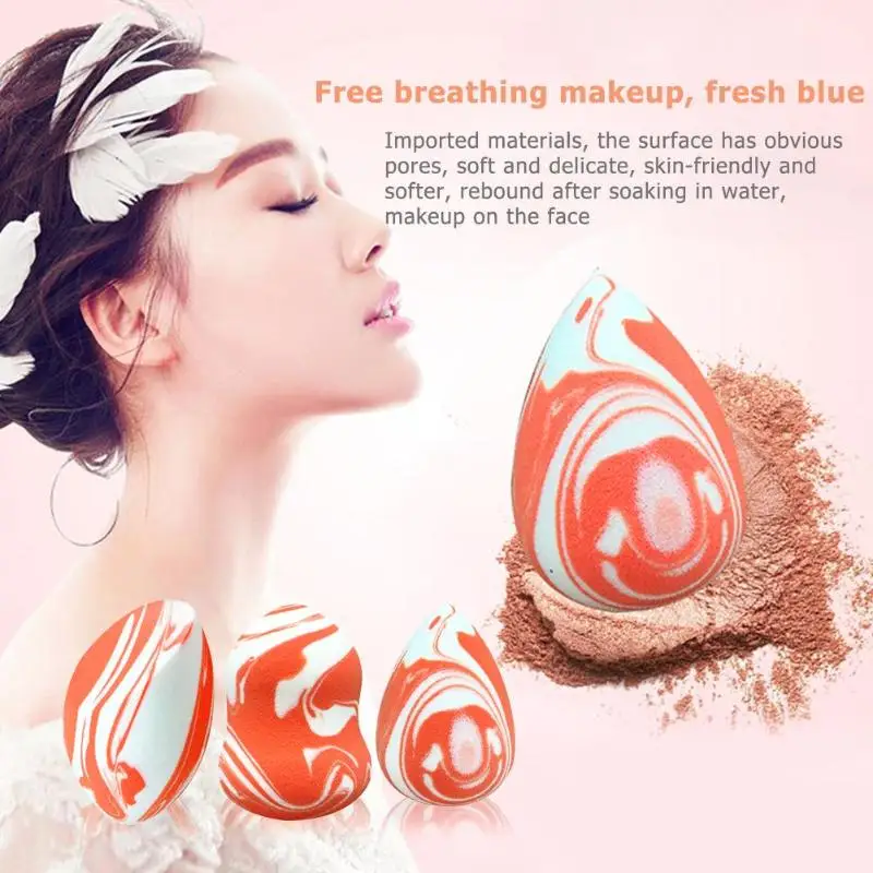 

Makeup Sponge Beauty Blender Sponge Perfectly Blended Foundation Easy To Clean Makeup Egg Novel Style Salmon Sponge