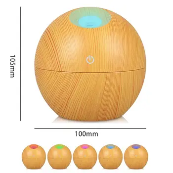 

USB Aroma ESSential Oil Diffuser Ultrasonic Mist Humidifier Air Purifier Color Change LED Night light for Office Home 130ml