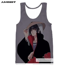 Jumeast японское аниме Наруто 3d принт красочные вихревые мужские/женские топы Саске Susanoo тройник без рукавов унисекс Учиха Итачи