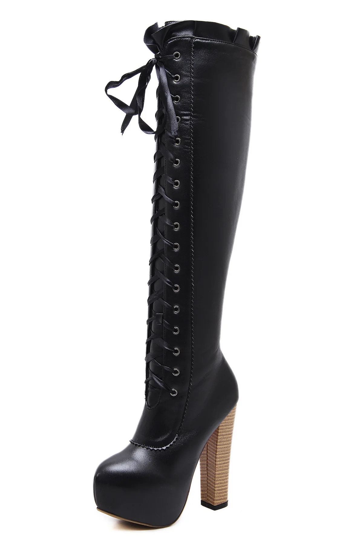 

Overknee Coarse Autumn Thin Woman Waterproof High Winter Women Boots