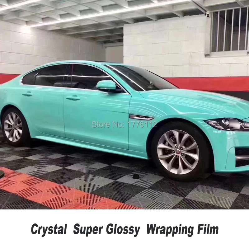 

super Gloss Crystal Highest quality Ultra Shiny Glossy Vinyl wrap High Gloss Mint Car Wrap Film Brightest Raw Material