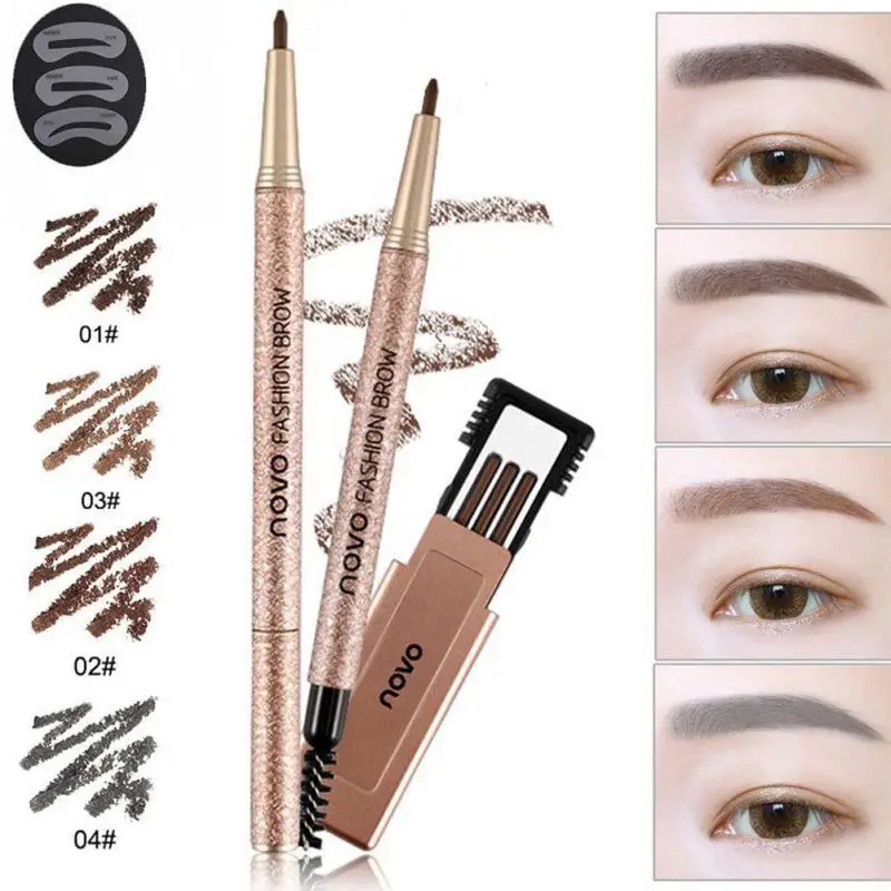 Professional Eyebrown макияж 3 in1 водостойкие бровей Жидкость карандаш для бровей кисточки инструмент и заменить чернила #8