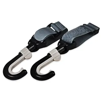 

2pcs/lot Baby Stroller Hanging Hook Pram Shopping Bag Double Rotate Hanger Hooks Kids Plastic Pushchair Car Hooking Accessories