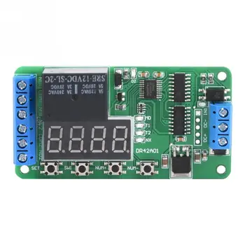 

Dual Channel 12V Multi functional DPDT Delay Timer Relay Time Control Switch DR42A01