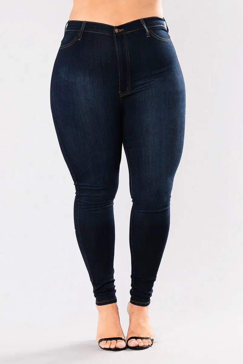 2018 Hot Jeans Woman Plus Size 5XL High Waist Jeans Gradient Denim Ladies Jeans Femme Push Up Mom Jeans Flower Pants Elastic