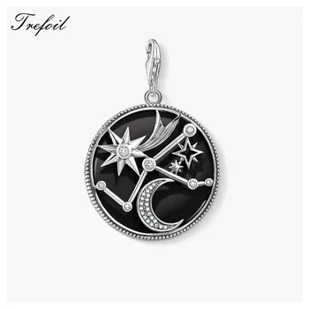 

Astro Disc Charms Pendant,Fashion Jewelry 925 Sterling Silver Gift For Women Men Boy Girls Fit Bracelet Necklace Bag 2019 New