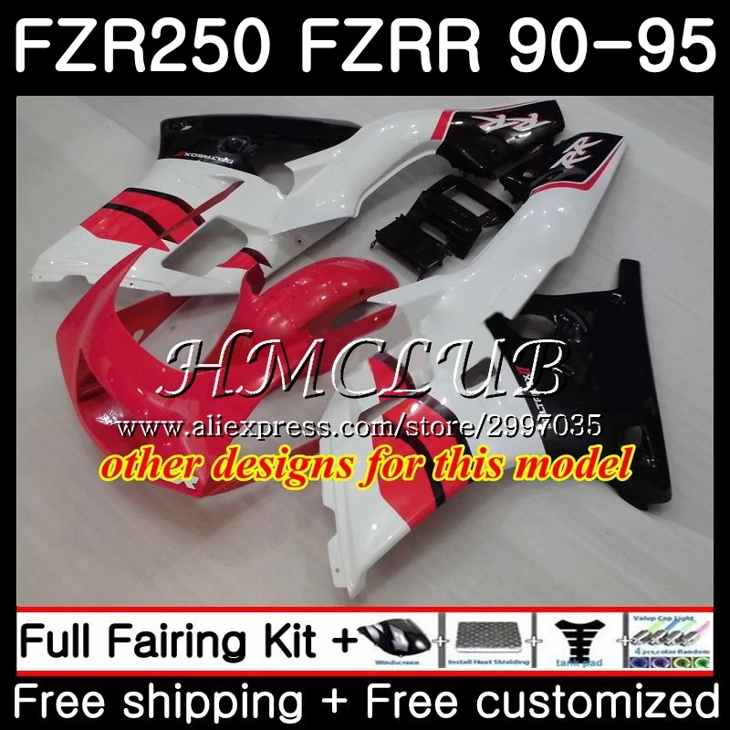 FZR250R для YAMAHA FZR 250 1990 1991 1992 1993 1994 1995 2HC.0 FZRR 250R R FZR250 90 91 92 93 94 95 обтекатель глянцевый
