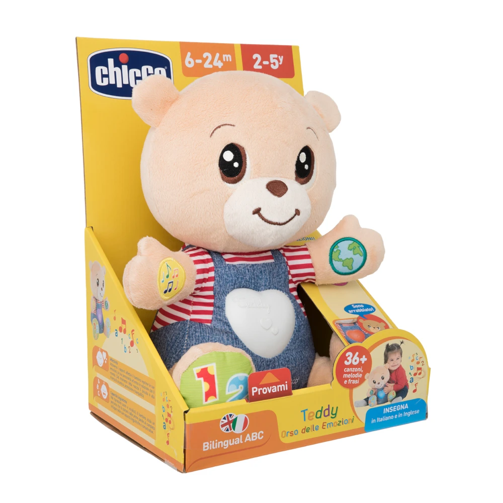 Игрушка набивная музыкальная Chicco "Говорящий мишка TeddyEmotion" 6м