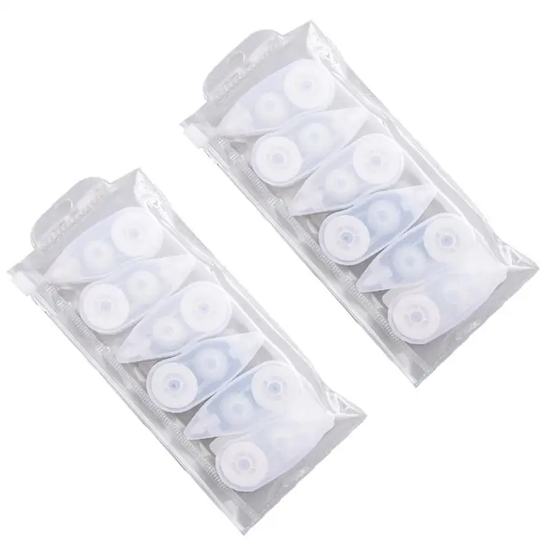 

6PCS 8M/PC Large Capacity Correction Tapes Real Fita Corretiva Papeleria Stationery Correction Tape Roller Study Student Office