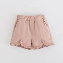 Летняя одежда для девочек; шорты; крутые шорты для детей; Детский костюм с оборками; Модная одежда для девочек; повседневная одежда для маленьких девочек; 3 цвета