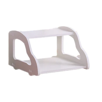 

1pc Floating Router Shelf 2 Tier Storage Rack Holder Modem Shelf for Home