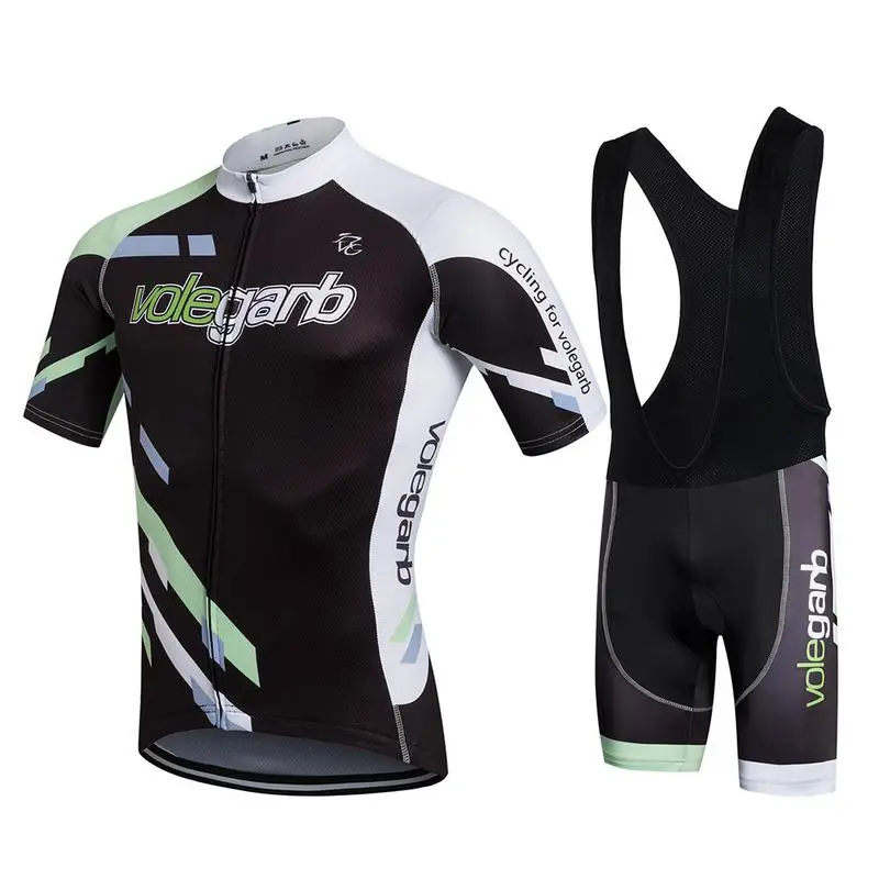 

2019 New Cycling Sets Bib Shorts Sport Cycling Breathable Short Sleeve Quick Dry Jersey Men GEL Pad Bike Clothing
