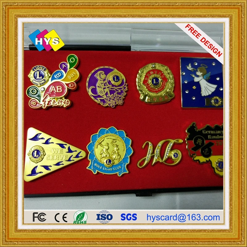 

Custom Zinc Alloy Badge and Metal Enamel Badge