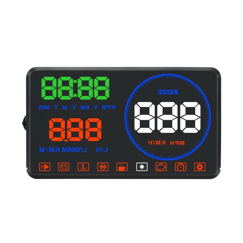 Смарт проектор на лобовое стекло экран 5 дюйма OBD2 и EUOBD M9|display windscreen projector|display hddisplay
