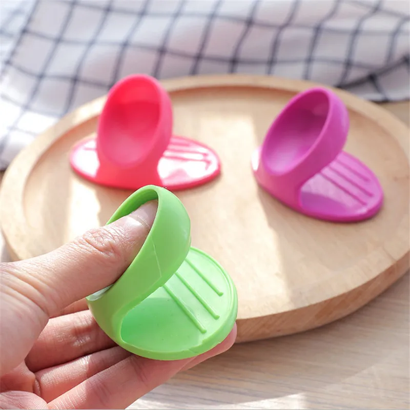 1pcs Insulated Finger Sleeve Multifunctional Microwave Oven Kitchen Portable Heat Insulation Gloves