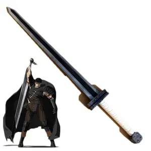 Anime Berserk Cosplay Guts Dragon Chopping Sword Prop 1:1 Black Great Sword  Weapon Role Play Gift Safety PU 102cm S. Language - AliExpress