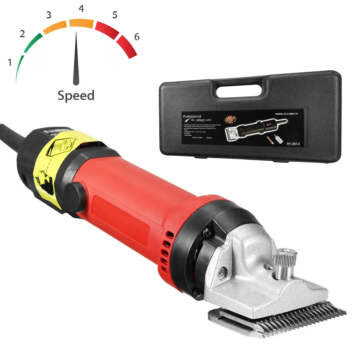 

4 Plug 320W Electric Horse Sheep Clipper Equine Animals Shearing Machine Trimmer Shaver Clipper Hair Grooming Tool